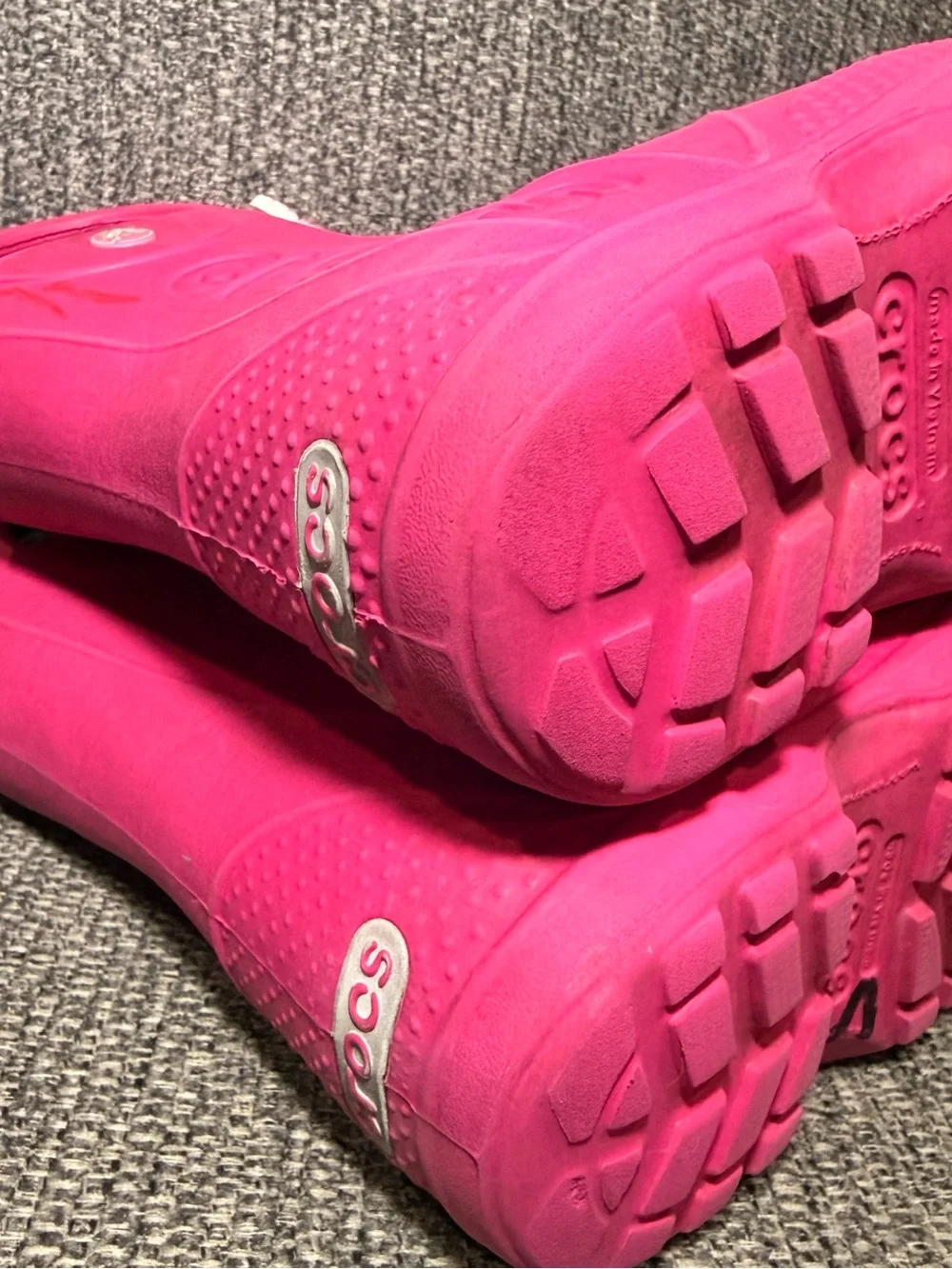 Crocs Kids Pink Handle-It Rain Boots Size C9 Waterproof Lightweight Durable